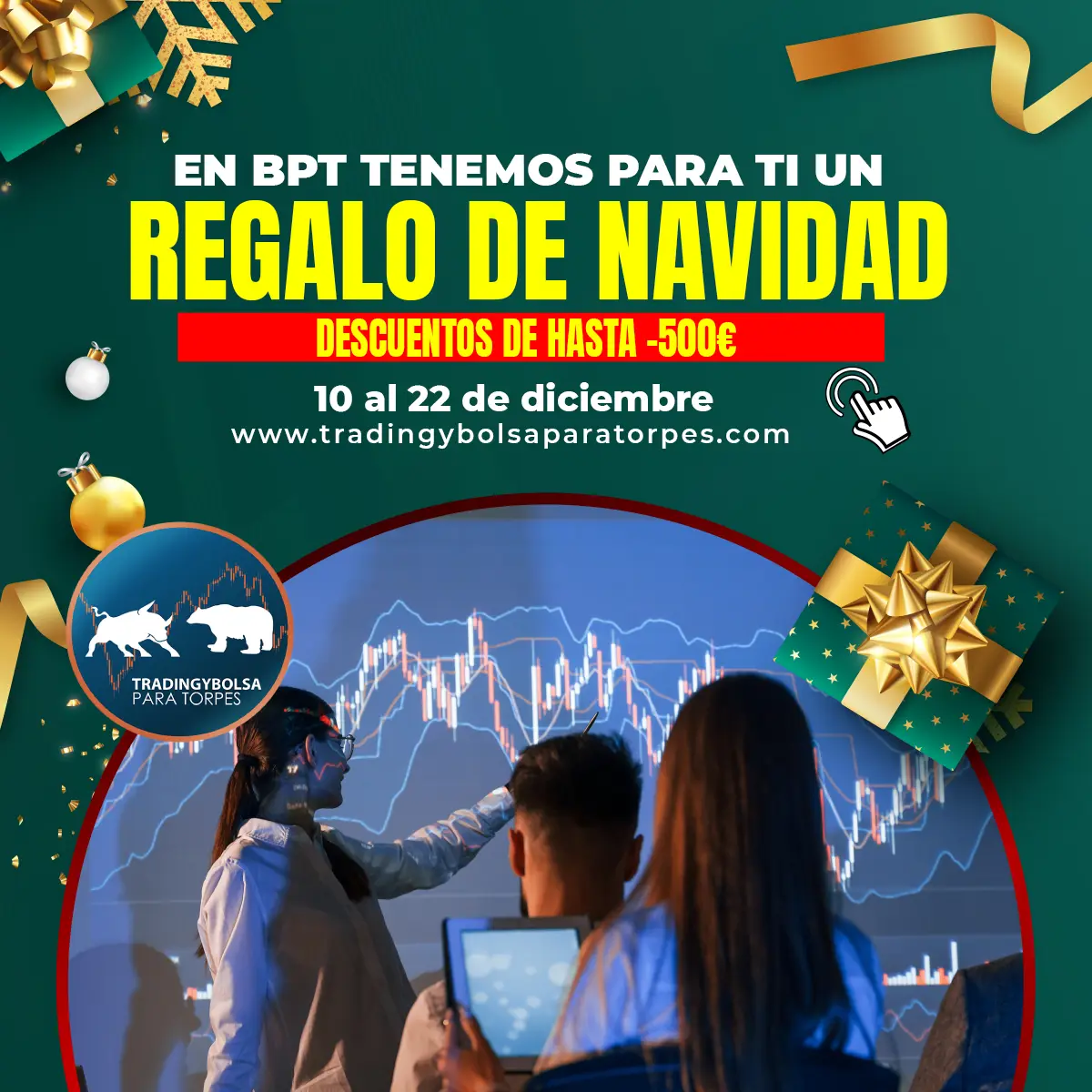 En BPT tenemos para ti un REGALO DE NAVIDAD. Descuentos de hasta -500€. Del 12 al 22 de diciembre.